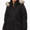 Canada Weather Gear Vegan Fur Hood Puffer Parka Jacket - Black