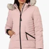 Canada Weather Gear Vegan Fur Hood Puffer Parka Jacket - Pink