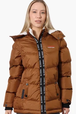 Canada Weather Gear Zip Off Sleeve Bomber Jacket - Brown