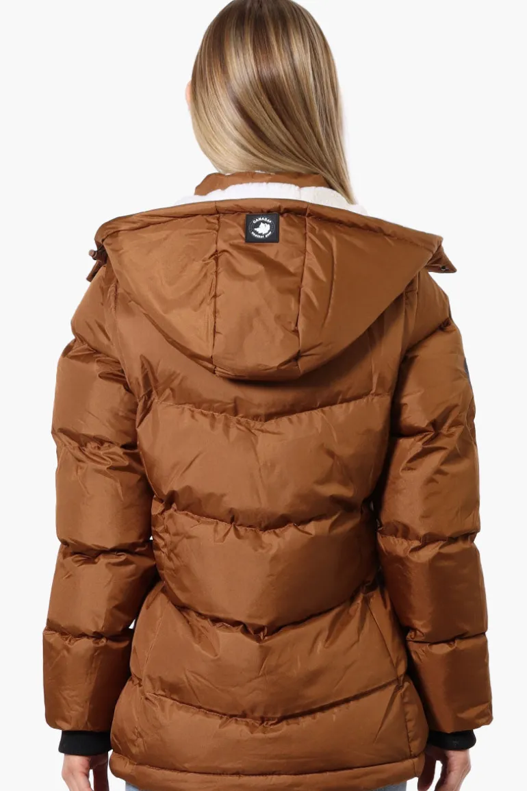 Canada Weather Gear Zip Off Sleeve Bomber Jacket - Brown