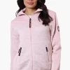 Canada Weather Gear Zip Up Sweater Fleece Lightweight Jacket - Pink