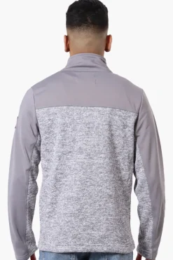 Canada Weather Gear Zip Up Fleece Lightweight Jacket - Grey