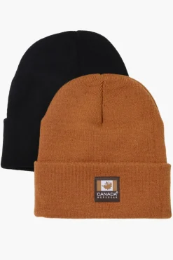 Canada Work Gear 2 Pack Cuffed Hat - Brown