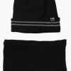 Canada Work Gear Gaiter Cuffed Hat Set - Black