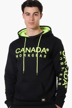 Canada Work Gear Logo Sleeve Hoodie - Black