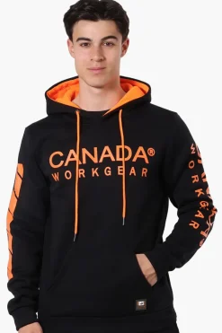 Canada Work Gear Logo Sleeve Hoodie - Black