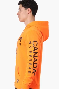 Canada Work Gear Logo Sleeve Hoodie - Orange