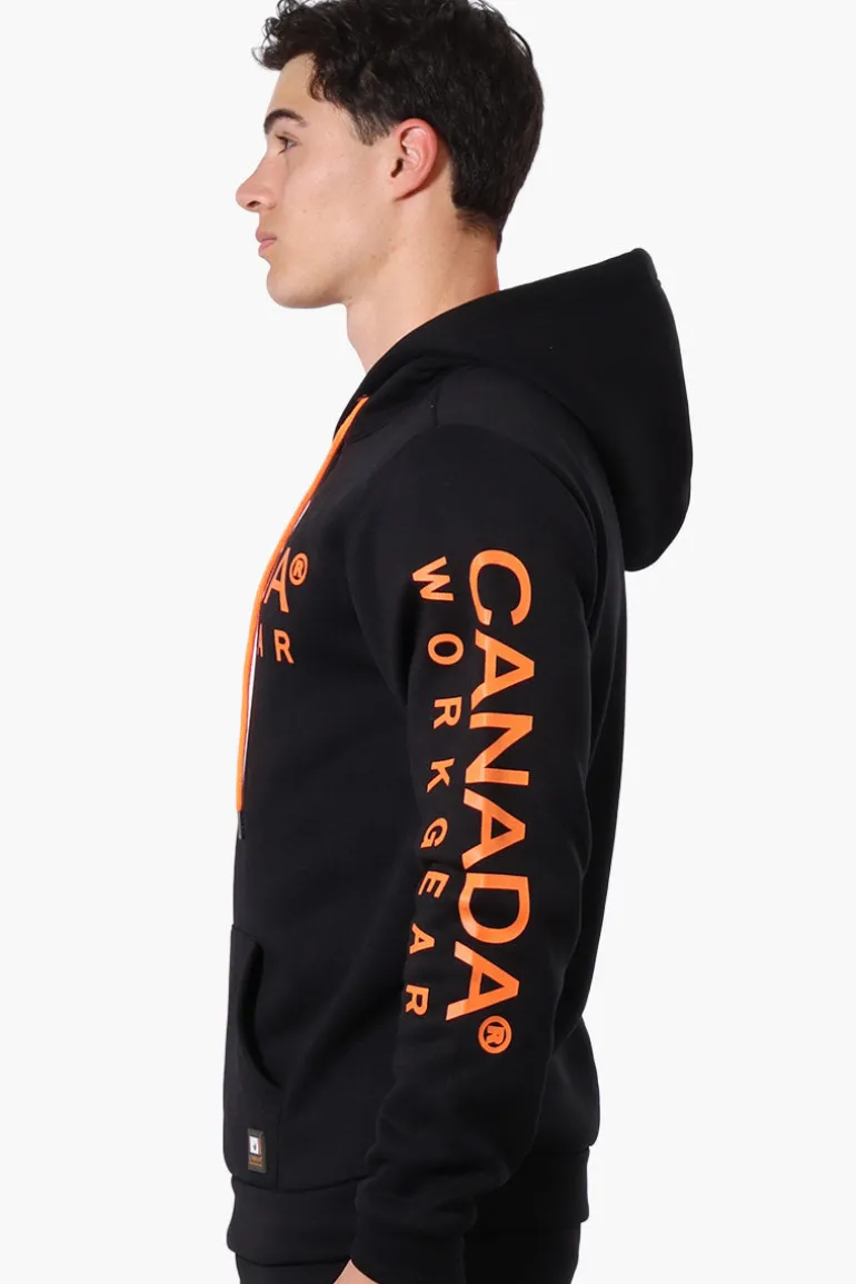 Canada Work Gear Logo Sleeve Hoodie - Black