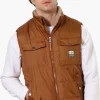 Canada Work Gear Sherpa Collar Bubble Vest - Brown