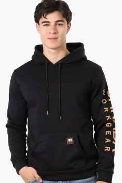 Canada Work Gear Sleeve Print Hoodie - Black