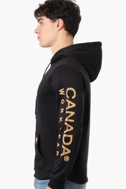 Canada Work Gear Sleeve Print Hoodie - Black