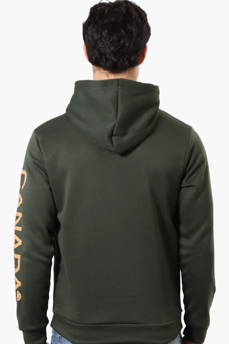 Canada Work Gear Sleeve Print Hoodie - Olive