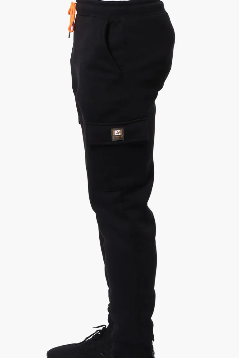 Canada Work Gear Tie Waist Cargo Joggers - Black