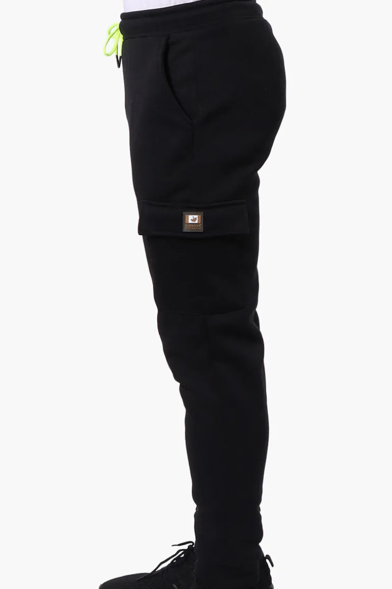Canada Work Gear Tie Waist Cargo Joggers - Black