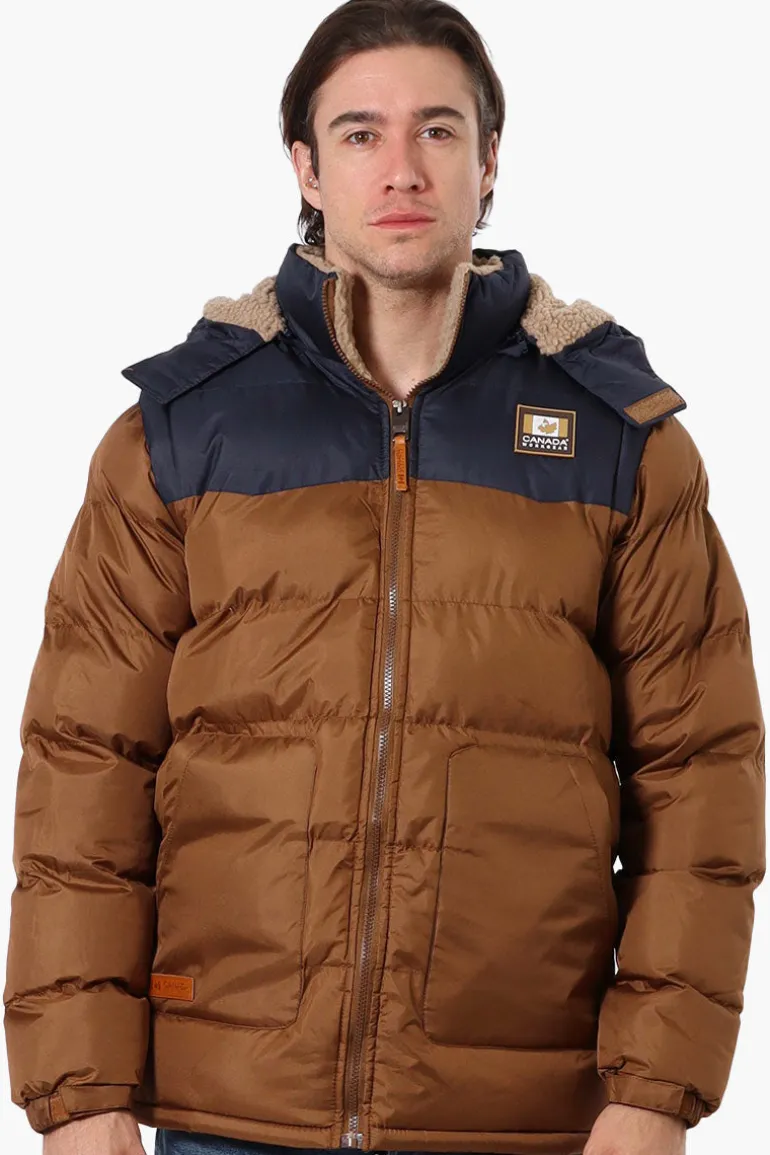 Canada Work Gear Zip Off Sleeve Bomber Jacket - Brown