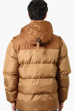 Canada Work Gear Zip Off Sleeve Parka Jacket - Brown