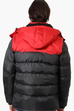 Canada Work Gear Zip Off Sleeve Bomber Jacket - Red