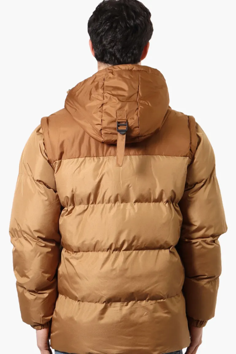 Canada Work Gear Zip Off Sleeve Parka Jacket - Brown