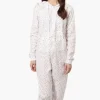 Cuddly Canuckies Hooded Dotted Pattern Onesie - White