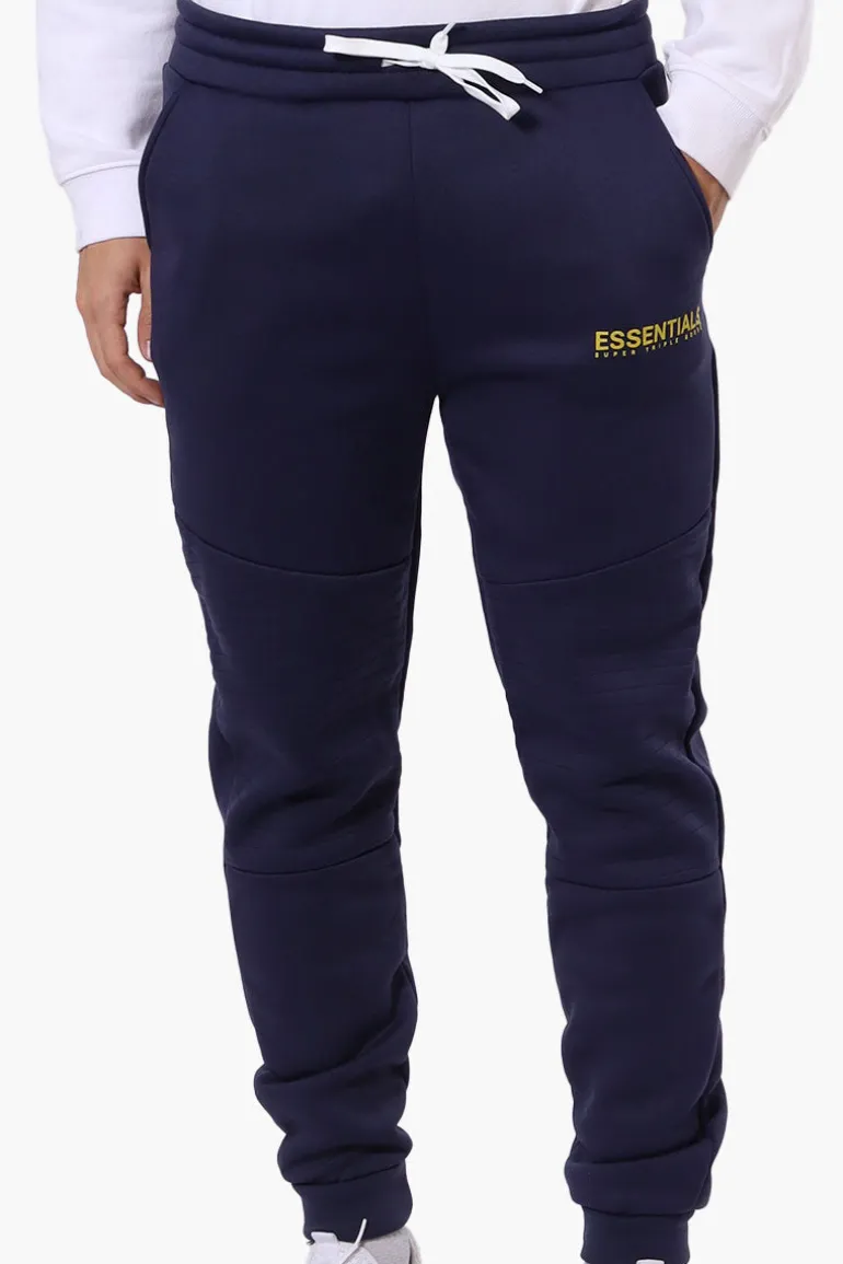 Essentials Super Triple Goose Basic Tie Waist Joggers - Navy
