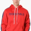Essentials Super Triple Goose Chest Logo Hoodie - Red