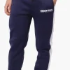 Essentials Super Triple Goose Side Stripe Tie Waist Joggers - Navy