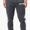 Essentials Super Triple Goose Side Stripe Tie Waist Joggers - Grey