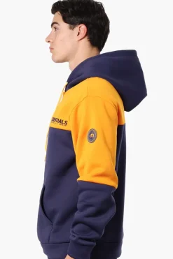 Essentials Super Triple Goose Colour Block Hoodie - Navy