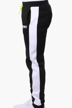 Essentials Super Triple Goose Side Stripe Tie Waist Joggers - Black