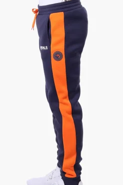 Essentials Super Triple Goose Side Stripe Tie Waist Joggers - Navy