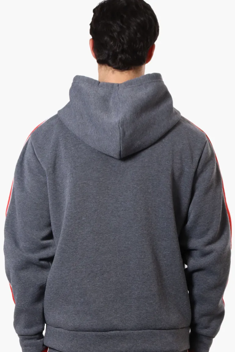 Essentials Super Triple Goose Chest Logo Hoodie - Grey