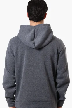 Essentials Super Triple Goose Striped Logo Hoodie - Grey