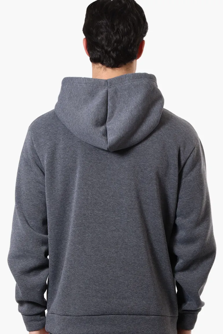 Essentials Super Triple Goose Striped Logo Hoodie - Grey