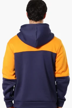 Essentials Super Triple Goose Colour Block Hoodie - Navy