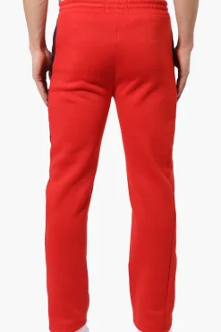 Essentials Super Triple Goose Side Mesh Insert Sweatpants - Red