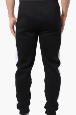 Essentials Super Triple Goose Side Stripe Tie Waist Joggers - Black
