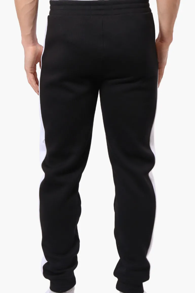 Essentials Super Triple Goose Side Stripe Tie Waist Joggers - Black