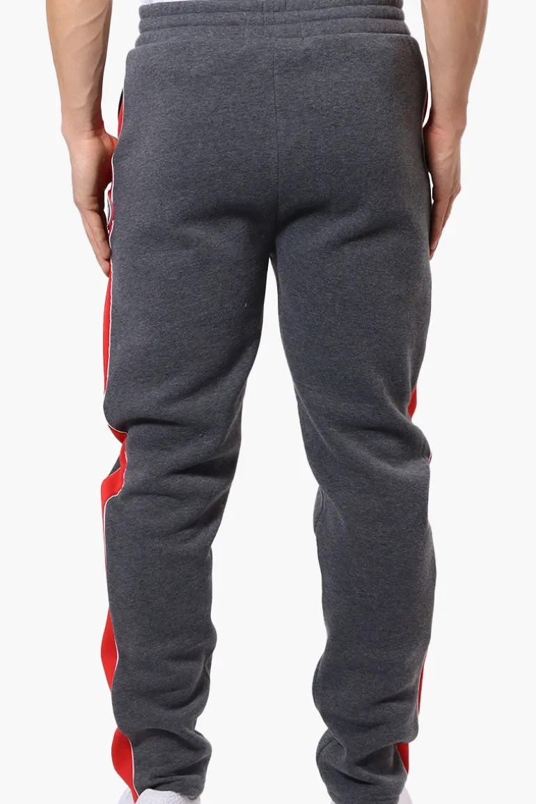 Essentials Super Triple Goose Side Stripe Tie Waist Sweatpants - Grey