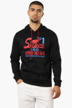 Super Triple Goose 500 Speed Series Print Hoodie - Black