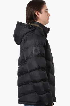 Super Triple Goose Bubble Contrast Detail Bomber Jacket - Black