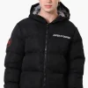 Super Triple Goose Colour Block Bubble Bomber Jacket - Black