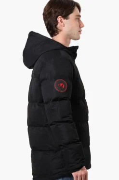 Super Triple Goose Colour Block Bubble Bomber Jacket - Black