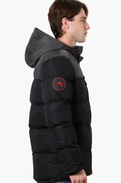 Super Triple Goose Colour Block Bubble Bomber Jacket - Grey