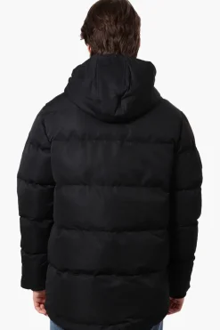 Super Triple Goose Colour Block Bubble Bomber Jacket - Black