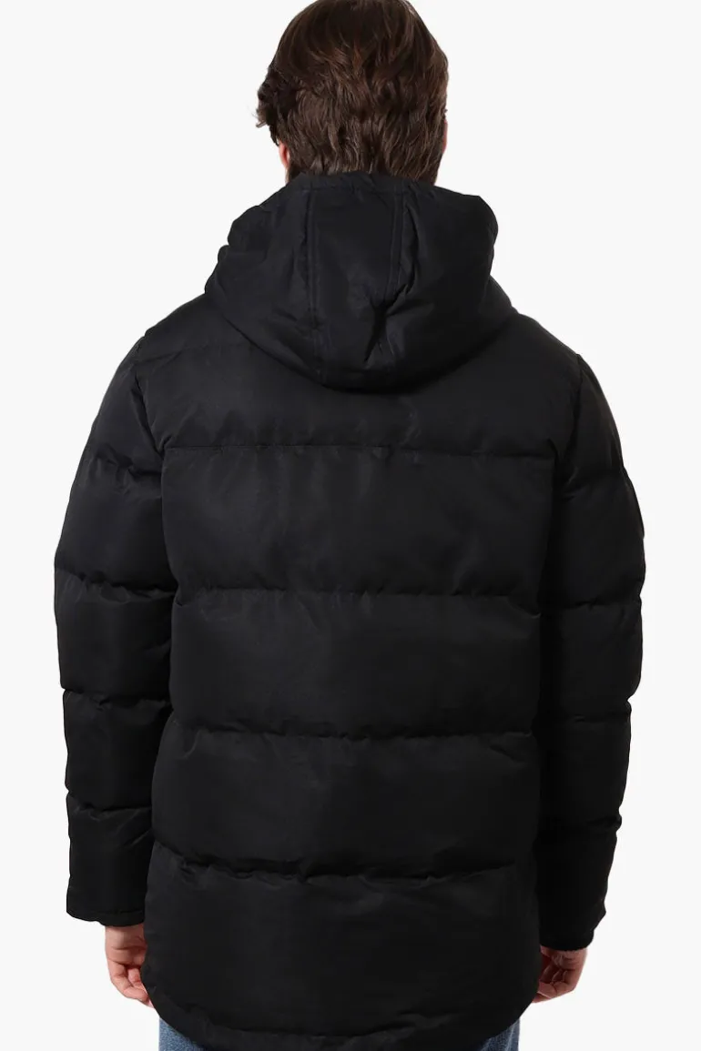 Super Triple Goose Colour Block Bubble Bomber Jacket - Black