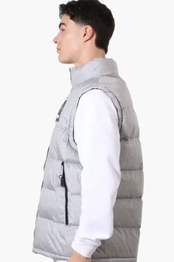 Super Triple Goose Double Pocket Bubble Vest - Grey