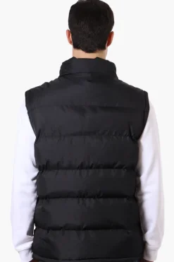 Super Triple Goose Double Pocket Bubble Vest - Black