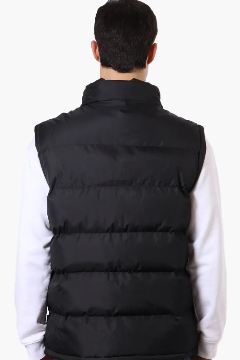 Super Triple Goose Double Pocket Bubble Vest - Black