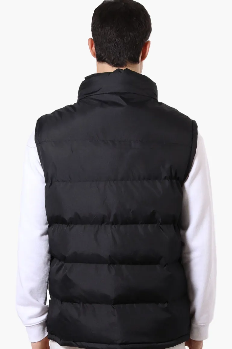 Super Triple Goose Double Pocket Bubble Vest - Black