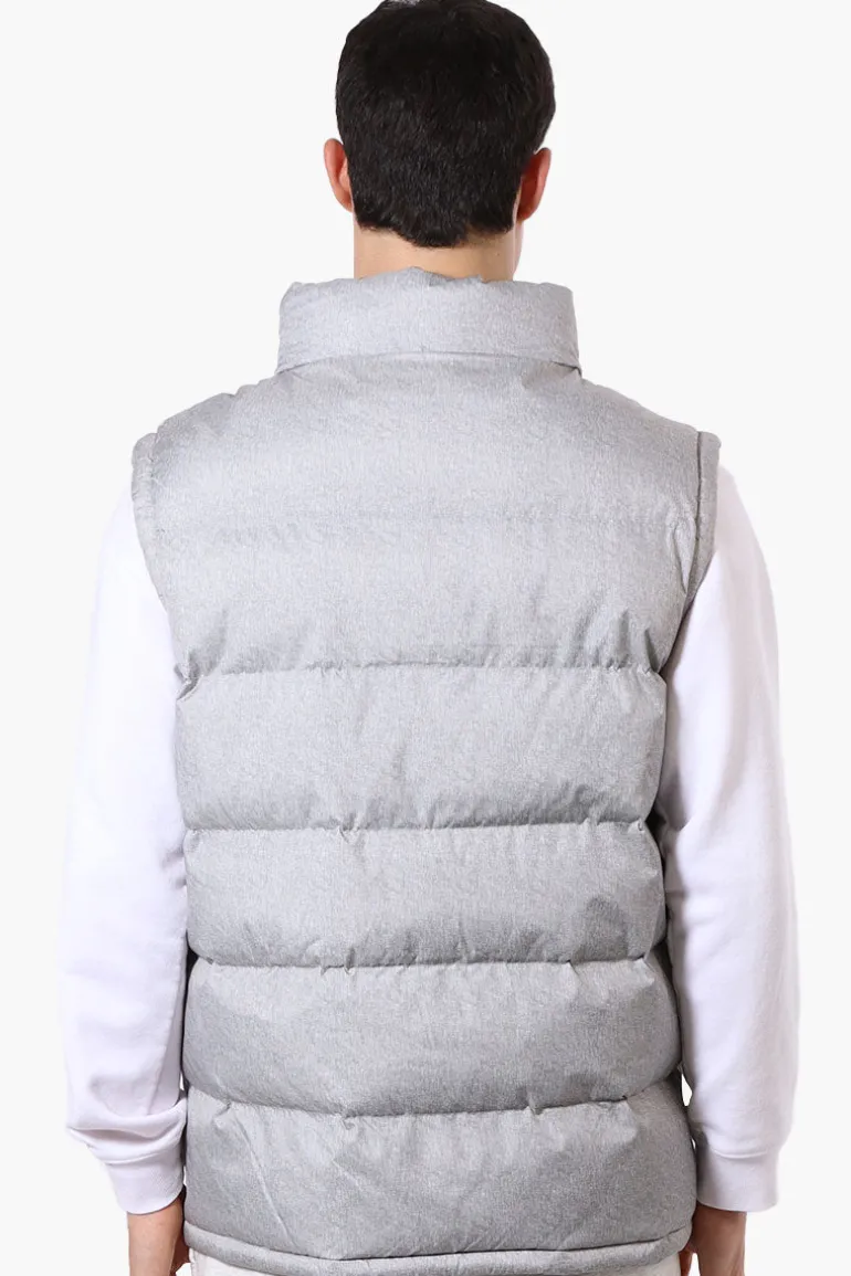 Super Triple Goose Double Pocket Bubble Vest - Grey